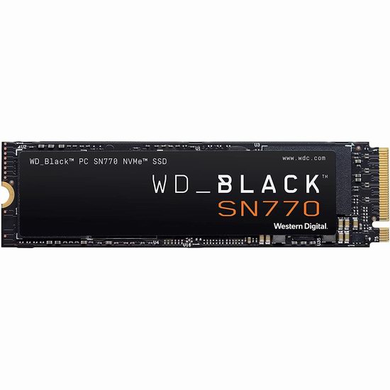  历史新低！WD_BLACK 西数 1TB SN770 NVMe SSD 固态硬盘 69.97加元包邮！