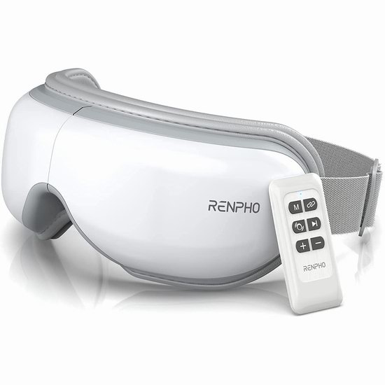 RENPHO 可遥控 蓝牙眼部按摩器4.6折 59.49加元限量特卖并包邮！缓解眼疲劳，改善干眼黑眼圈，促睡眠！2色可选！