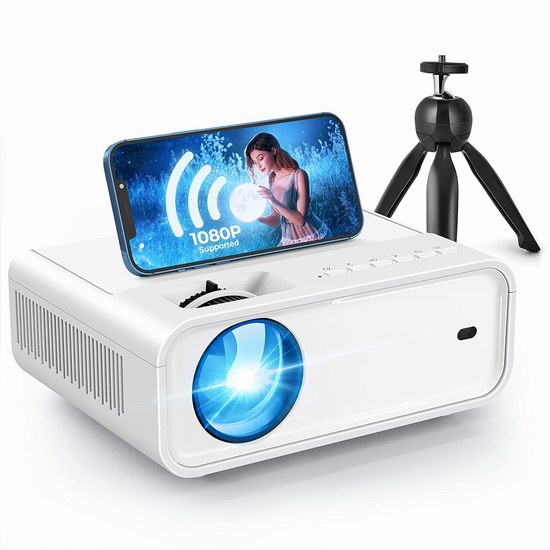  历史新低！Acrojoy 1080P 9000流明 WiFi 家庭影院投影仪5折 90.99加元包邮！送三脚架！