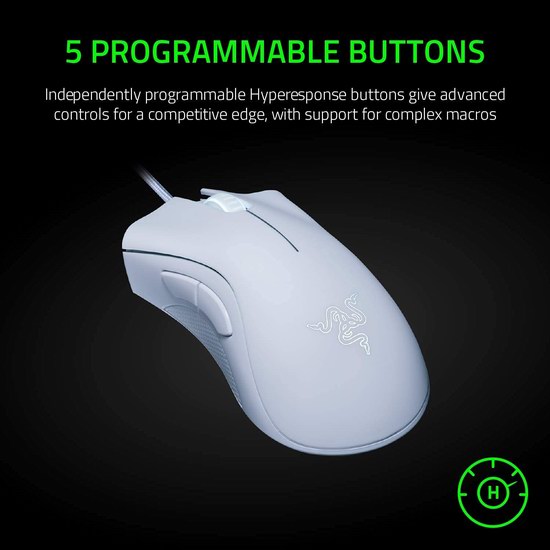  历史新低！Razer 雷蛇 DeathAdder Essential 有线游戏鼠标4.8折 24.99加元！