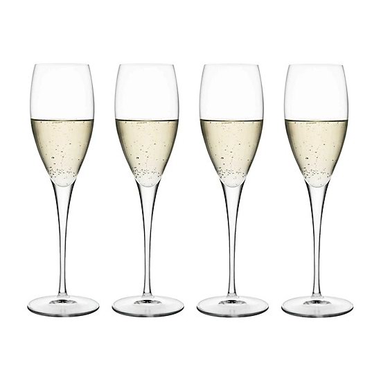  史低白菜价！Luigi Bormioli 意大利水晶玻璃 高脚香槟酒杯4件套3.7折 19.99加元！