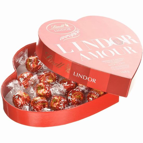  白菜价！历史新低！Lindor Amour 瑞士莲 软心牛奶巧克力（168克）3.4折 5.32加元！