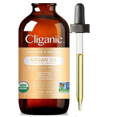  护发神器！Cliganic USDA 100%有机摩洛哥坚果油60毫升 14.24加元（原价 17.99加元）