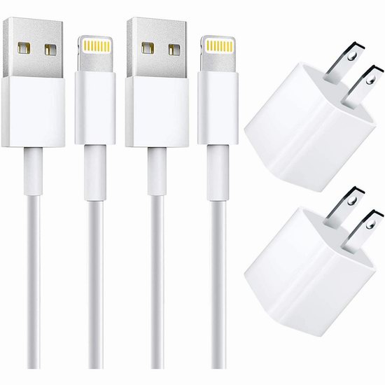  白菜价！历史新低！Stuffcool 苹果MFi认证 Lightning数据线+USB充电器4件套3.1折 10.99加元清仓！