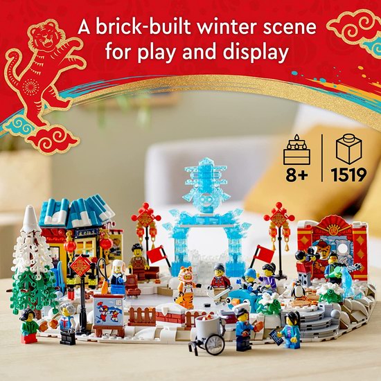  历史最低价！LEGO 乐高 80109 中国农历年 冰上新春（1519pcs） 139.98加元包邮！