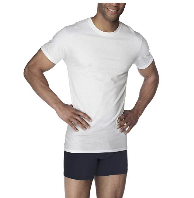  Gildan 男士纯棉圆领短袖T恤5件套 25.73加元，多色可选！每件5.14加元