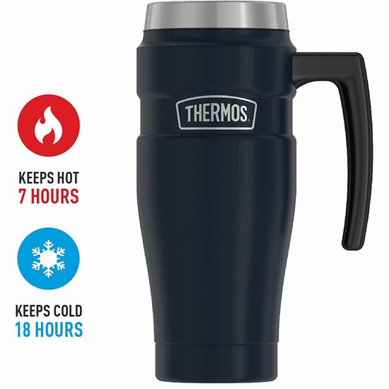  Thermos 膳魔师 King 16盎司 不锈钢帝王系列 防漏保温杯7.7折 26.99加元