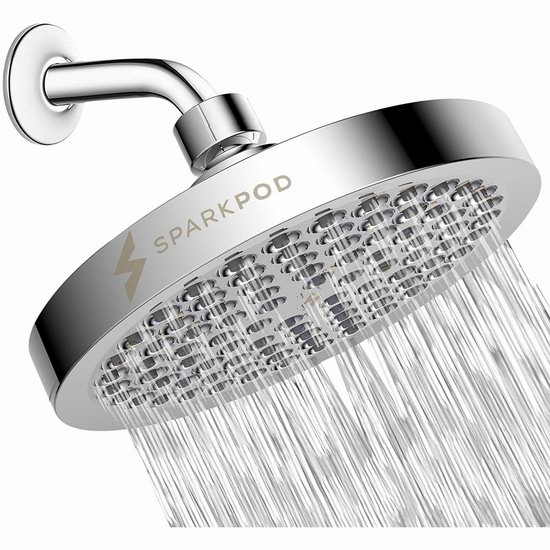  SparkPod 豪华镀铬 高压淋浴头6.2折 39.99加元包邮！