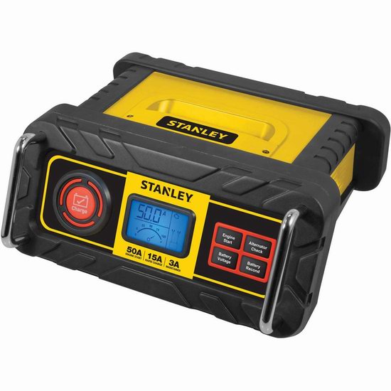  历史新低！Stanley 史丹利 BC50BS 15A 12V 全自动汽车电池充电器/维护器5.9折 65.14加元包邮！