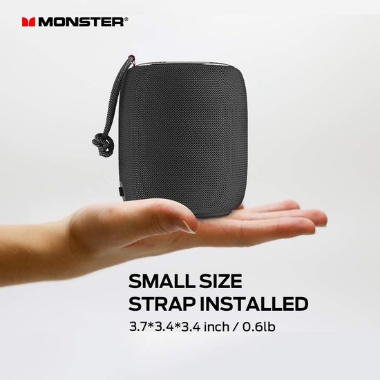  Monster 魔声 Superstar S110 可插卡 便携式蓝牙音箱6折 29.99加元包邮！