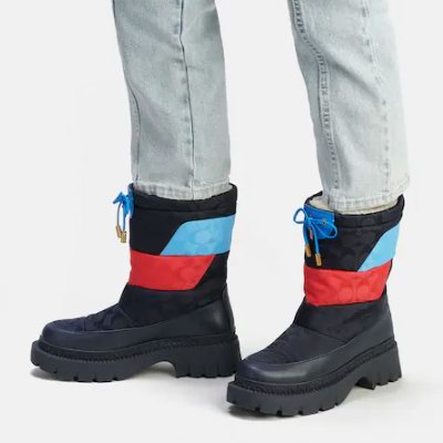 白菜价！Coach Outlet精选男女时尚休闲鞋、运动鞋、凉鞋、长短靴等2.4折起+包邮！凉鞋.5、老花拖鞋、运动鞋.5、粗跟乐福鞋.5、大黄靴2.5！