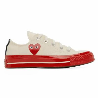 万年不打折！Comme des Garçons Play 与 Converse合作限量款 板鞋全场8.5折 170加元包邮！