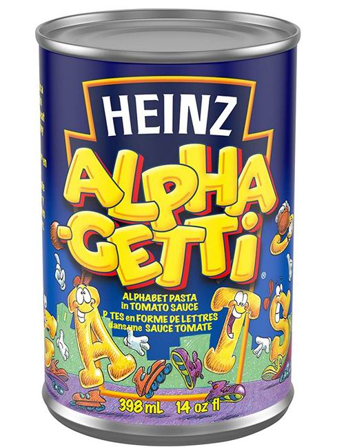  Heinz Alphagetti意大利面 398毫升 0.97加元（原价 1.99加元）