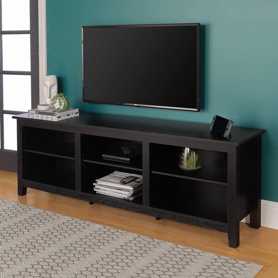  WE Furniture 70英寸 黑色时尚电视柜 263加元包邮！