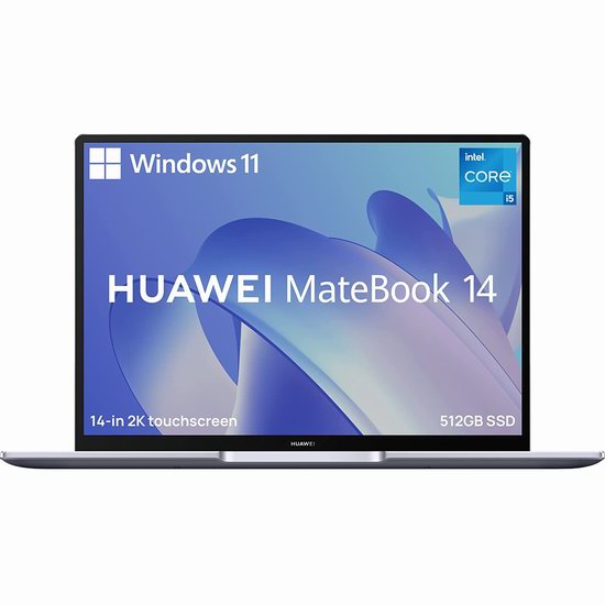  历史新低！HUAWEI 华为 MateBook 14 14英寸 2K触控全面屏 多屏协同 轻薄笔记本电脑（16GB, 512 GB SSD）7.9折 1348.99加元包邮！