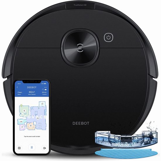  历史新低！ECOVACS 科沃斯 Deebot N8 Pro 2600Pa 激光导航 扫拖一体 智能扫地机器人4.3折 299.99加元包邮！