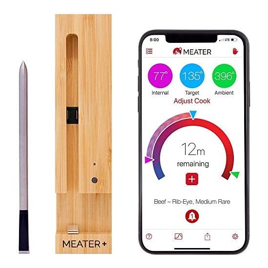  烤肉好帮手！MEATER Plus 50米传输 精准测温 掌控火候 蓝牙无线智能烤肉温度计6.7折 99.95加元包邮！