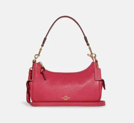  Coach Pennie 25纯色腋下包3折 105加元（原价 350加元），2色可选！