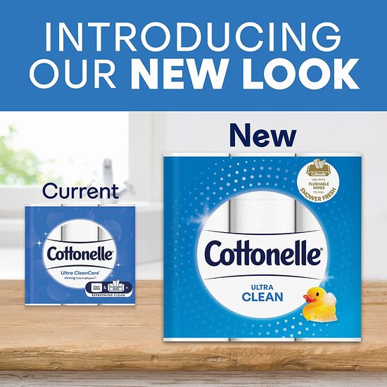 Cottonelle Ultra Clean 12卷卫生纸4折 11.99加元！相当于48卷卫生纸！