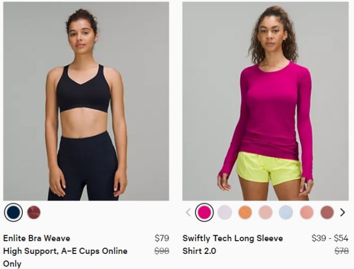 新款加入！lululemon精选运动服饰4折起+包邮！打底背心、运动文胸、瑜伽裤！