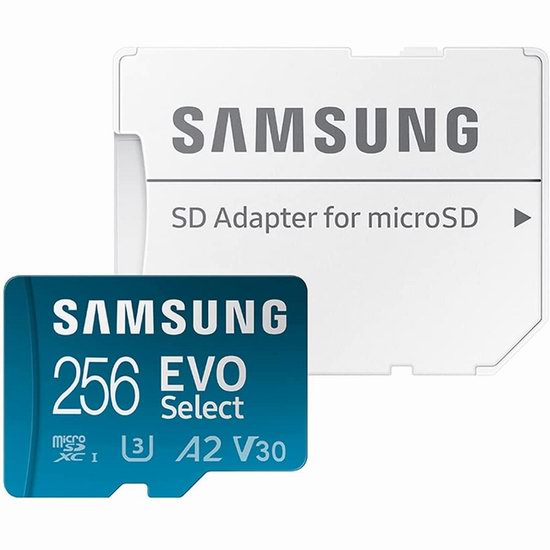  Samsung 三星 EVO Select 256GB microSDXC 闪存卡 26.99加元！