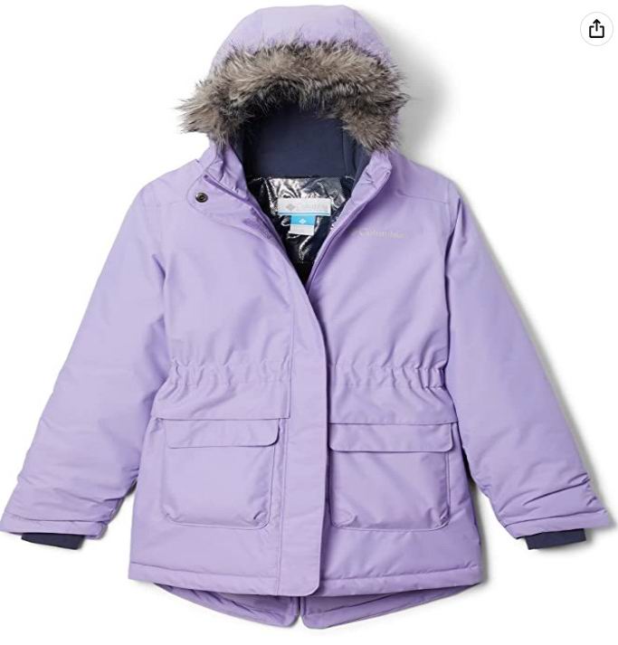  反季囤货！Columbia 香芋紫儿童冬季派克大衣 99.74加元（官网原价 159.99加元）
