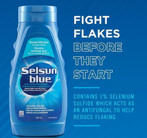  Selsun Blue 1%硫化硒去屑洗发水300毫升 9.89加元 ，shoppers同款价 12.99加元