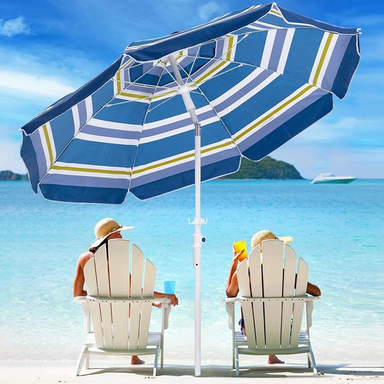 MEWAY 8.5英尺 可倾斜 便携式户外太阳伞/沙滩遮阳伞4.7折 84.79加元包邮！