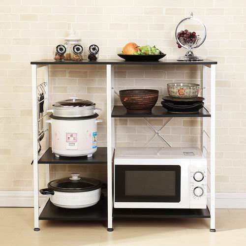  DlandHome 35.4英寸 3层式 厨房收纳桌 84.99加元限量特卖并包邮！2款可选！