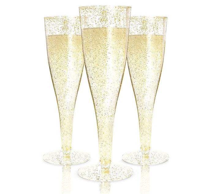  Prestee 一次性塑料香槟长笛杯100件 25.99加元（原价 46.99加元）