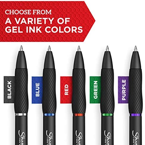  Sharpie S-Gel 商务办公款 蓝色速干墨水中性笔12支 13.12加元（原价 18.99加元）