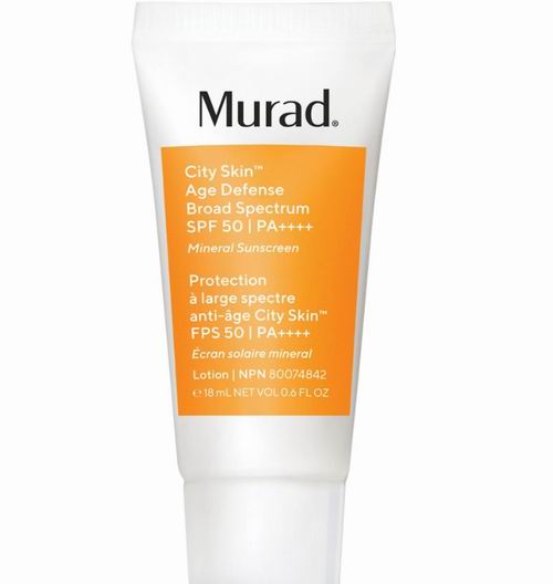  补货！Murad 高人气 都市抗老防晒乳SPF 50 | PA++++ 32加元！纯广谱物理防晒 敏感肌肤也适用 防晒伤且防晒黑