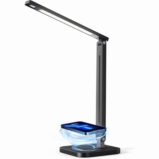  白菜价！历史新低！Gteetoo 可调亮度LED护眼台灯3.4折 16.99加元！带有线及无线充电功能！
