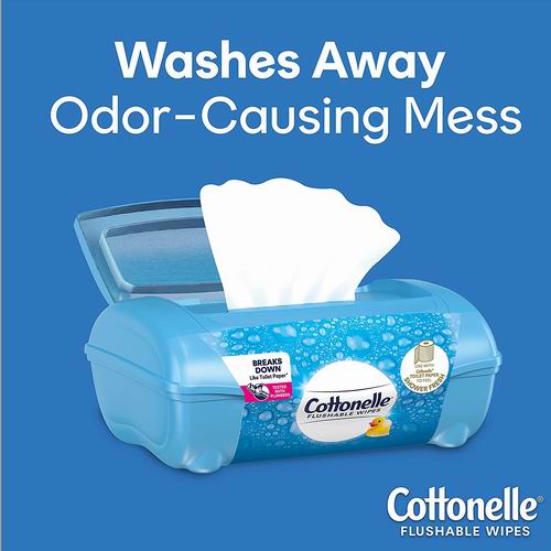  Cottonelle 可冲马桶湿巾纸42张 3.79加元