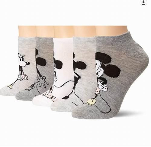  Disney女式 超可爱 米老鼠短袜5双 13.27加元/每双2.65加元！多款可选！