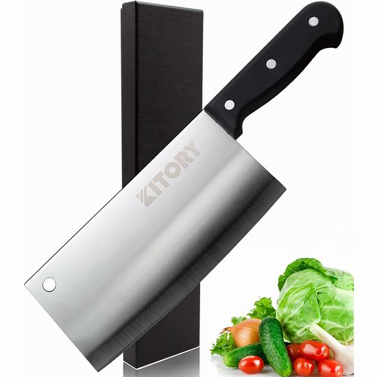  历史新低！Kitory 7英寸中式传统厨师刀/菜刀3.5折 13.99加元包邮！会员专享！