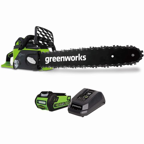  Greenworks 40V 14英寸无绳电锯6折 197.99加元包邮！