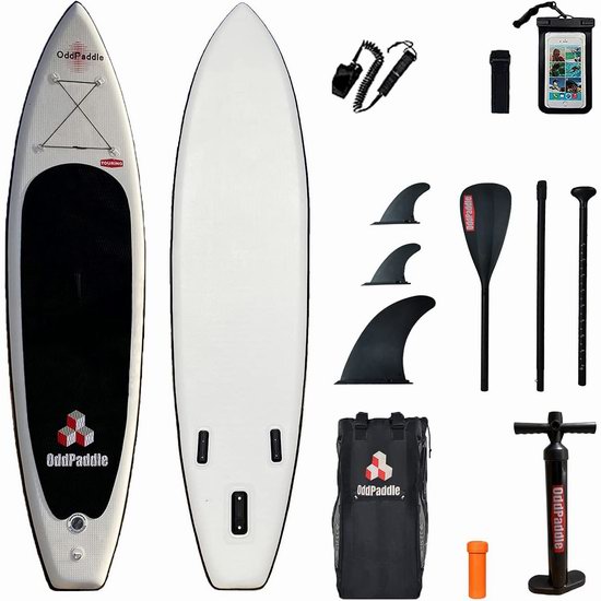  历史新低！OddPaddle 11英尺超大 军用级SUP充气站立式桨板5折 199.95加元包邮！