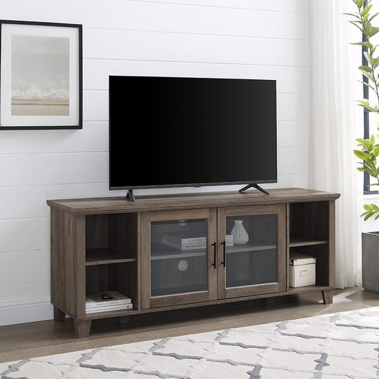  Walker Edison WE Furniture 58英寸 时尚电视柜4.9折 205.99加元包邮！适合放置65英寸以内电视！2色可选！