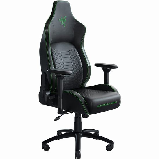历史新低！Razer Iskur 雷蛇风神 经典黑绿配色 顶级人体工学设计电竞椅/游戏椅5.2折 417.19加元包邮！