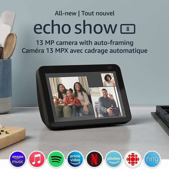  历史新低！Echo Show 8 第二代大屏智能显示器4.4折 74.99加元包邮！