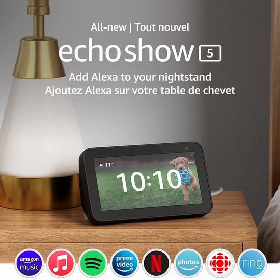  Echo Show 5 第二代智能显示器5折 49.99加元包邮！