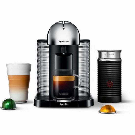 Nespresso Vertuo 胶囊咖啡机+奶泡机套装6.1折 199.99加元包邮！2色可选！
