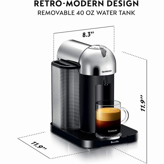Nespresso Vertuo 胶囊咖啡机+奶泡机套装6.1折 199.99加元包邮！2色可选！