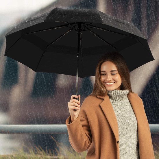  史低价！Repel 双层抗强风 速干面料 自动折叠雨伞 26.25加元（原价 34.99加元）