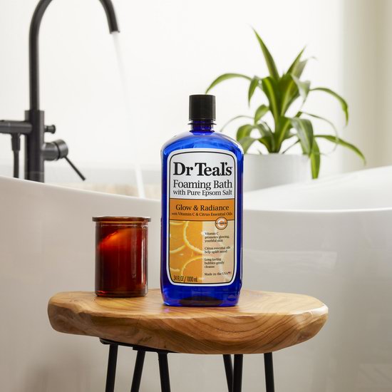  历史最低价！Dr Teal's 柑橘精油+维生素C亮白去角质沐浴盐（1升）4.1折 4.27加元！