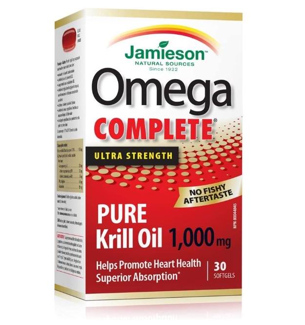  Jamieson 健美生Omega 虾青素-磷虾油1,000 mg 17.47加元（walmart同款价 29.97加元）