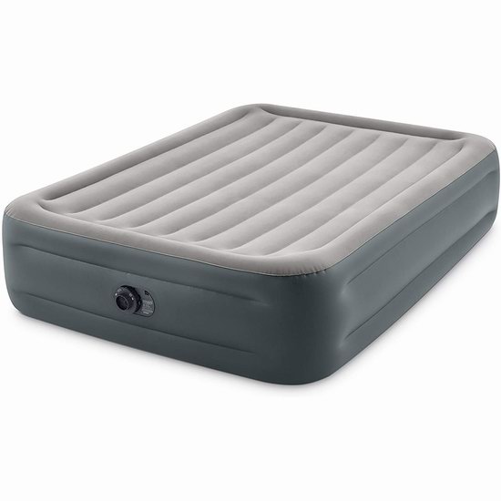  历史新低！Intex Dura-Beam Plus系列 18英寸加高Queen充气床垫5.1折 70.99加元包邮！内置电动泵！