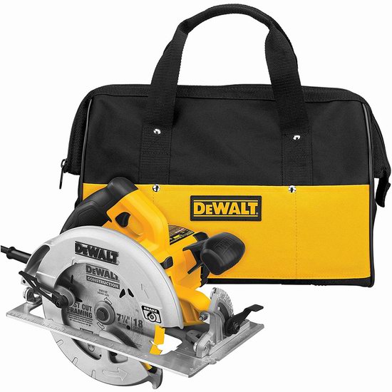  DEWALT 得伟 DWE575SB 7.25英寸 轻型带电刹电动圆锯6.8折 135加元包邮！会员专享！