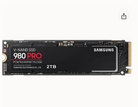  Samsung 三星 980 PRO SSD M.2 NVMe 2TB 固态硬盘7.5折 399.98加元包邮！读取速度高达7000MB/s！